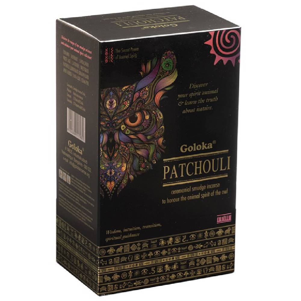 Smaržkociņi Goloka Owl / Pūce - Patchouli / Pačūlija 8gab / 29g