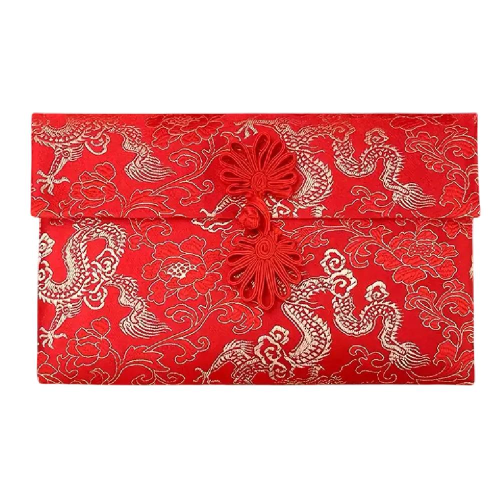 Tradicionālā Ķīniešu Sarkanā Aploksne Chinese Lucky Red Envelope Dragon