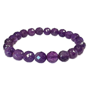 Rokassprādze Ametists Brazīlija / Amethyst Faceted AA 8mm