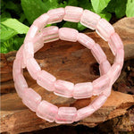 Load image into Gallery viewer, Stone Bracelet Rose Quartz S
