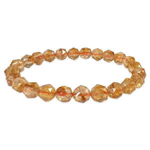 Rokassprādze Kalnu Kristāls Brazīlija / Citrine Faceted AAA 7.5-8.5mm