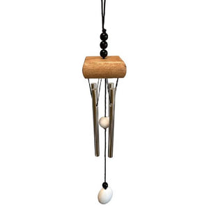 Vēja Zvani Feng Shui Metal Wind Chime Square White 28cm