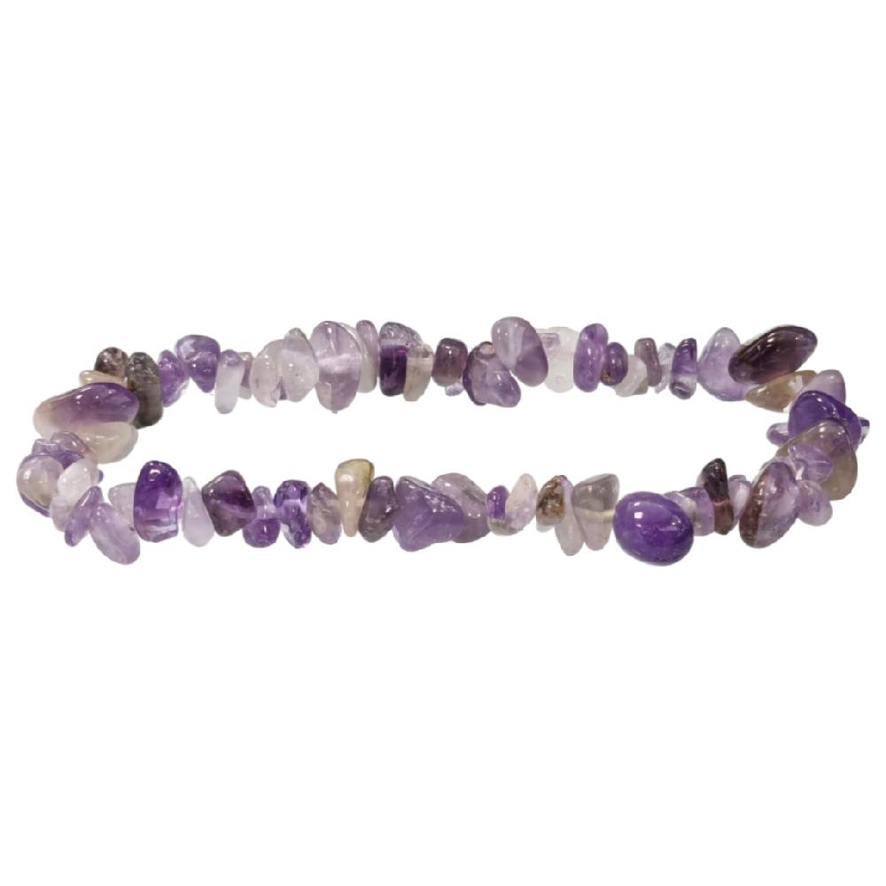 Stone Bracelet Amethyst Chips