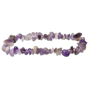 Stone Bracelet Amethyst Chips