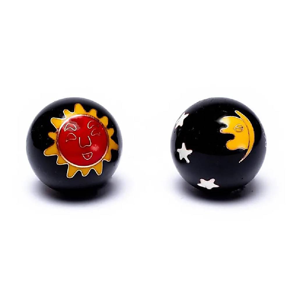 Ķīniešu Veselības Bumbiņas Sun & Moon Ø3.5cm