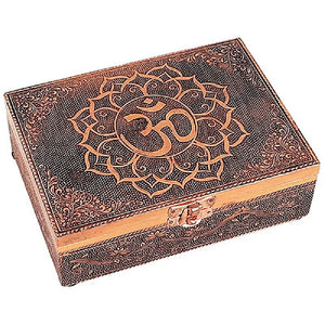 Tarot box OM copper colour 18x13x6cm