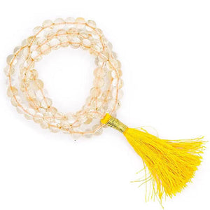 Mala Citrine AA quality 108 beads mm