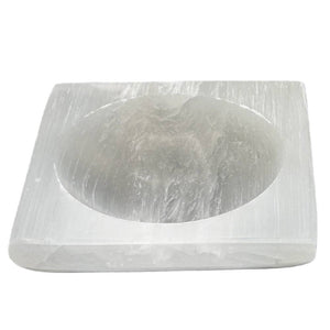 Akmens Selenīts / Selenite Square Bowl 15x15cm