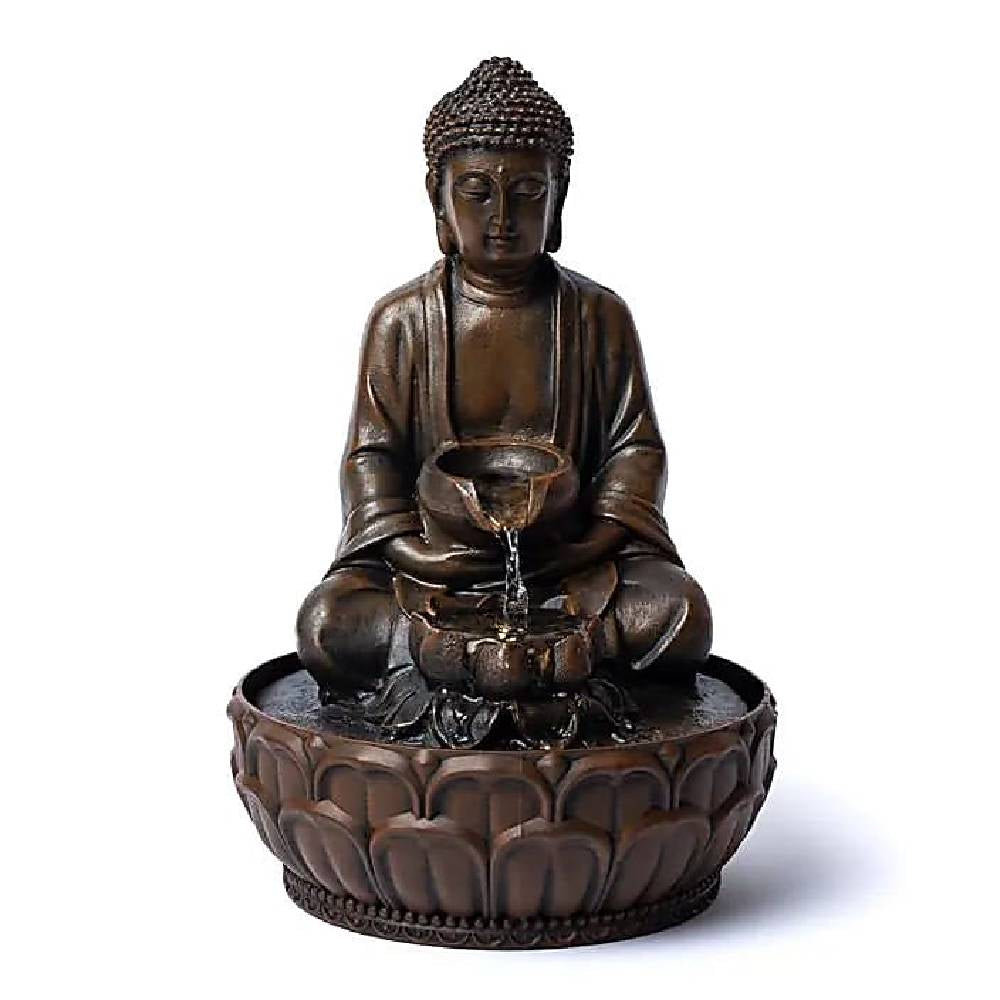 Water offering buddha fountain 19.5x19.5x29cm