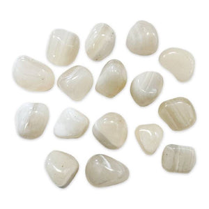 Akmens Ahāts / Baltais Ahāts Indija / White Agate