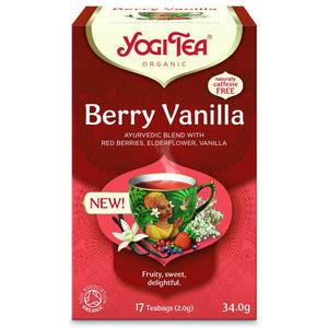 Yogi BIO Tēja ar ogām un vaniļu / Berry Vanilla / Rote Beeren Vanille