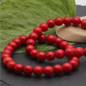 Rokassprādze Sarkani Koraļi / Red Coral 6mm