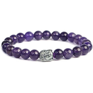 Rokassprādze Ametists Brazīlija / Amethyst & Buddha A 8mm