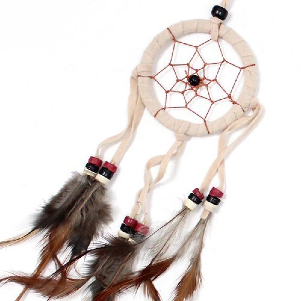 Sapņu Ķērājs Bali Dreamcatcher Krēma / Kafijas / Šokolādes Brūnā Krāsa Ø6.2cm