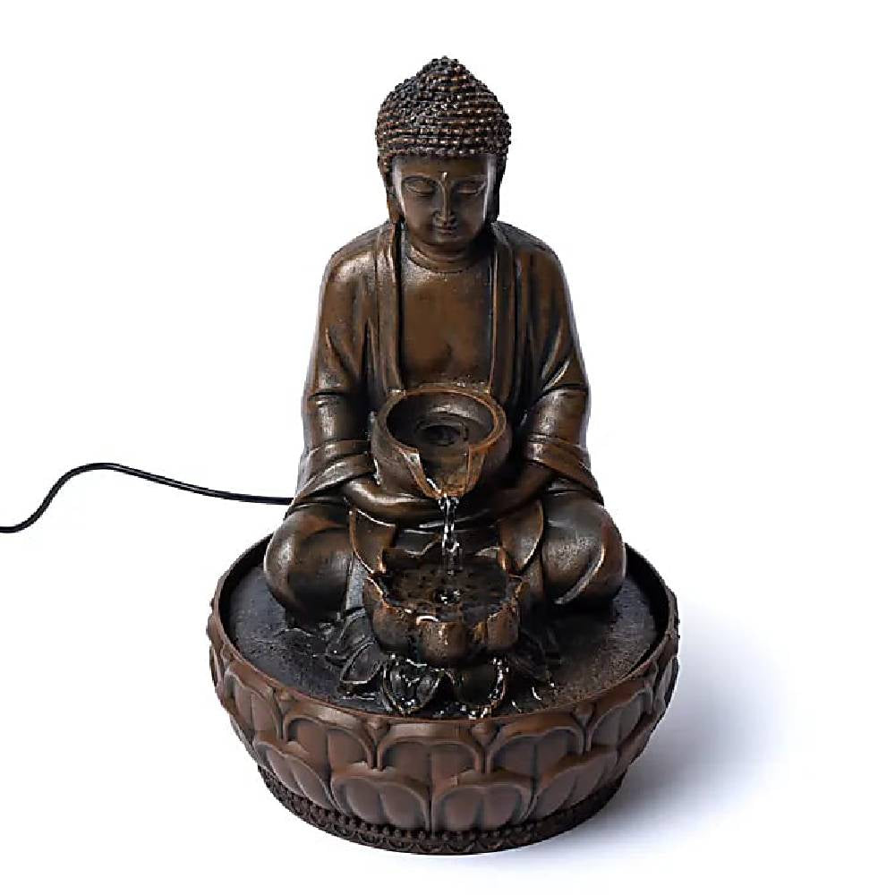 Water offering buddha fountain 19.5x19.5x29cm