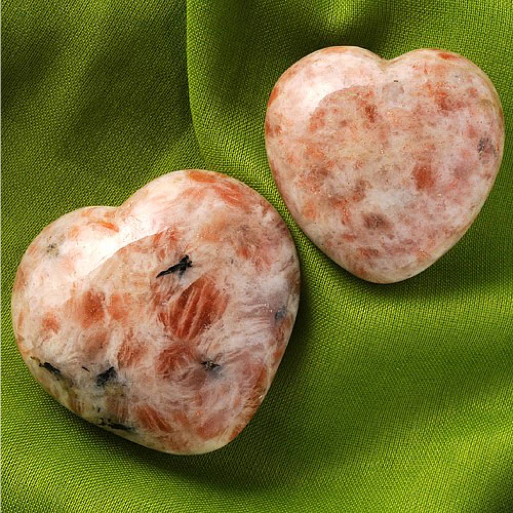 Akmens Saulesakmens Tanzānija / Sunstone Heart 35-40mm