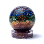 Load image into Gallery viewer, Statīvs Akmeņiem Orgonīts un Ametīsts / Orgonite &amp; Amethyst Sphere 50mm
