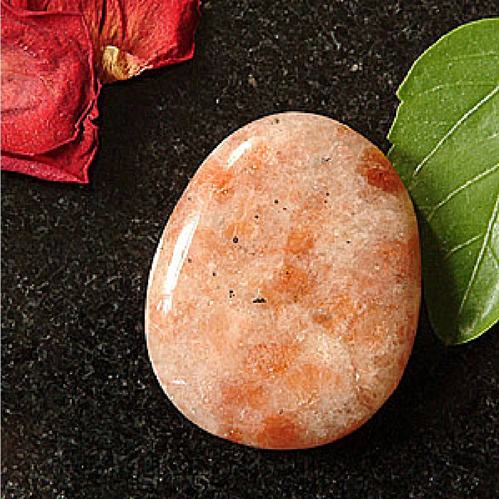 Akmens Saulesakmens Tanzānija / Sunstone Chakra Stone 35-45mm