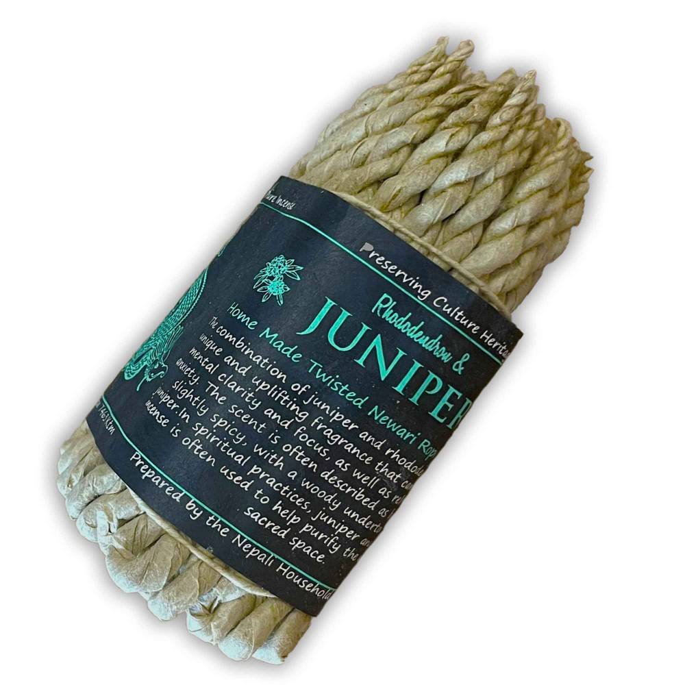 Smaržkociņi Augu Vīraki - Aukliņas Pure Herbs Incense Ropes Rhododendron and Juniper / Rododendrs un Kadiķis