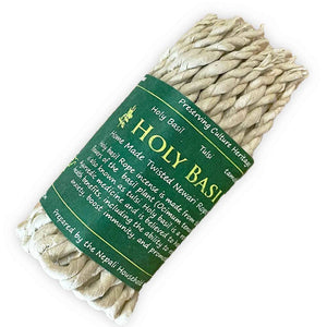 Smaržkociņi Augu Vīraki - Aukliņas Pure Herbs Incense Ropes Holy Basil / Svētais Baziliks