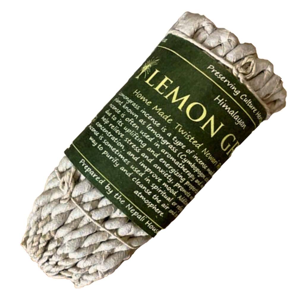 Smaržkociņi Augu Vīraki - Aukliņas Pure Herbs Incense Ropes Lemongrass / Citronzāle