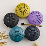 Load image into Gallery viewer, Zvanga MINI Steel Tongue Drum 8cm 6 notis
