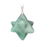 Ielādēt attēlu galerijas skatītājā, Kulons Merkaba Kvarcs / Zaļais Kvarcs / Green Quartz Pendant
