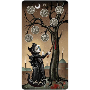 Deviant Moon Tarot Borderless Miniature Edition Taro Kārtis