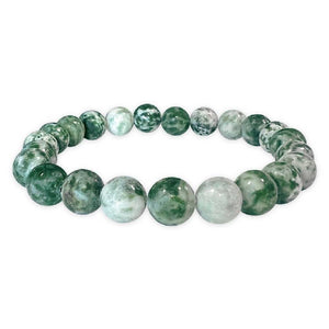 Rokassprādze Nefrīts / Zaļais Nefrīts Ķīna / Green Dot Jade 8mm