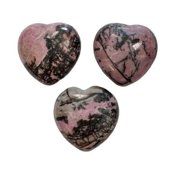 Akmens Rodonīts Ķīna / Rhodonite Heart 50-55mm