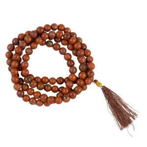 Mala Red Jasper 108 beads 45.5cm, 8mm