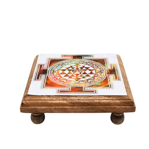 Galds Mini Altar Table Sri Yantra  11.25x11.25x3.5cm