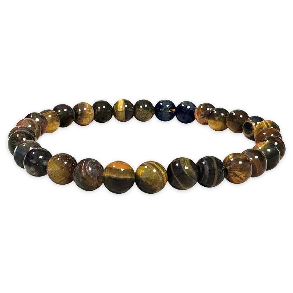 Rokassprādze Tīģeracs / Vanagacs vai Zilā Tīģeracs Dienvidāfrika / Blue Tiger Eye or Falcon Eye A 6mm