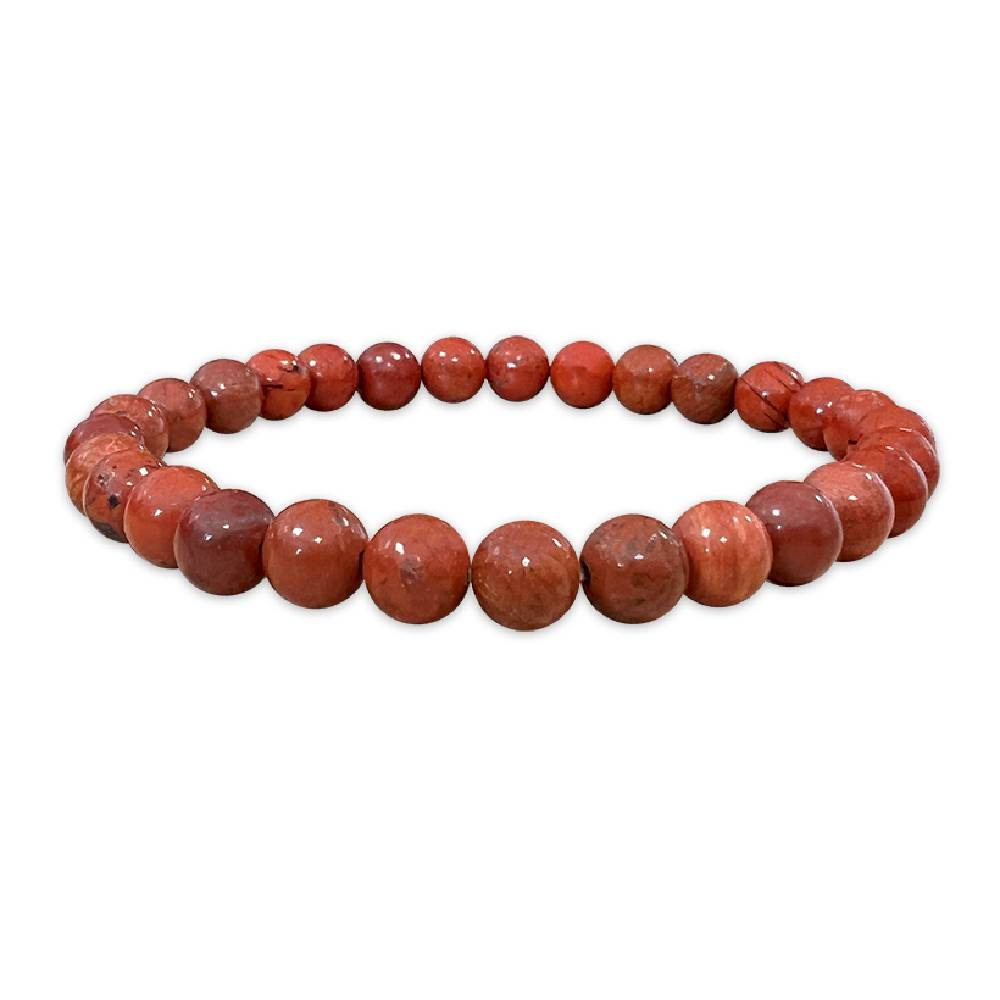 Rokassprādze Jašma / Sarkanā Jašma Dienvidāfrika / Red Jasper A 6-7mm