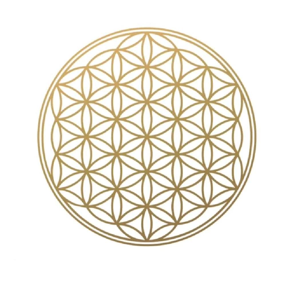 Galdauts Dzīvības Zieds / Tarot & Rune Altar Cloth Flower of Life Copper 50x50cm