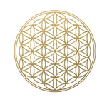 Загрузить изображение в средство просмотра галереи, Galdauts Dzīvības Zieds / Tarot &amp; Rune Altar Cloth Flower of Life Copper 50x50cm
