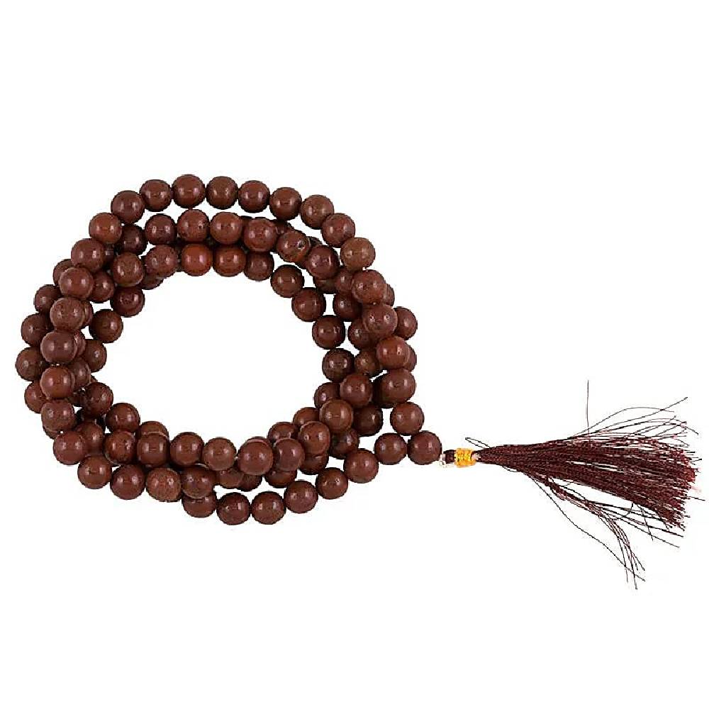 Mala Red Jasper 108 beads 45.5cm, 8mm