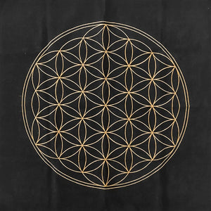 Galdauts Dzīvības Zieds / Tarot & Rune Altar Cloth Flower of Life Copper 50x50cm