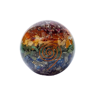 Orgonite sphere 7 chakra 58mm