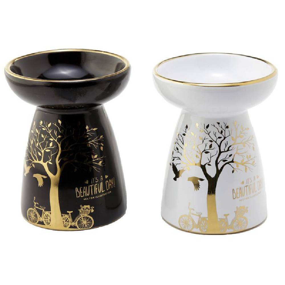 Aroma Lampa Keramika Golden Tree Black 11.5cm