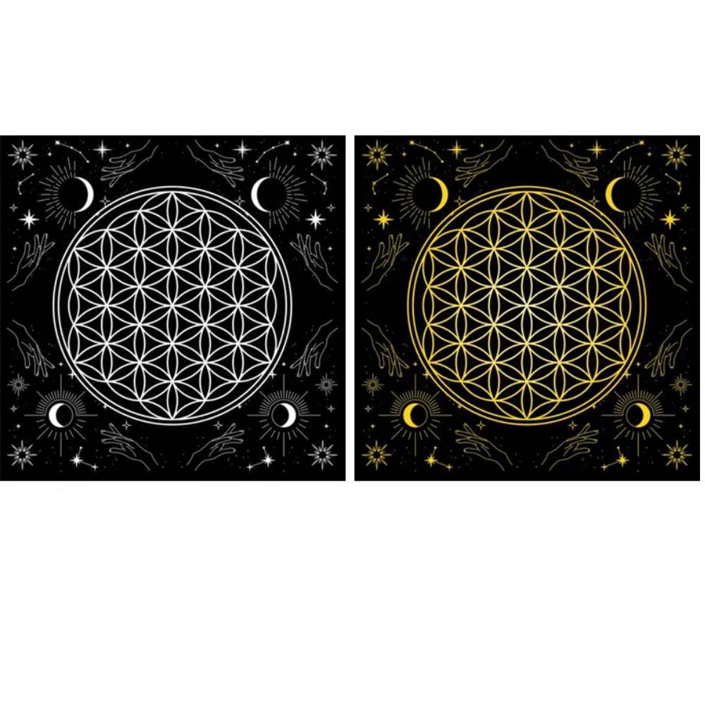 Galdauts Flower of Life White / Dzīvības Zieds 60x60cm