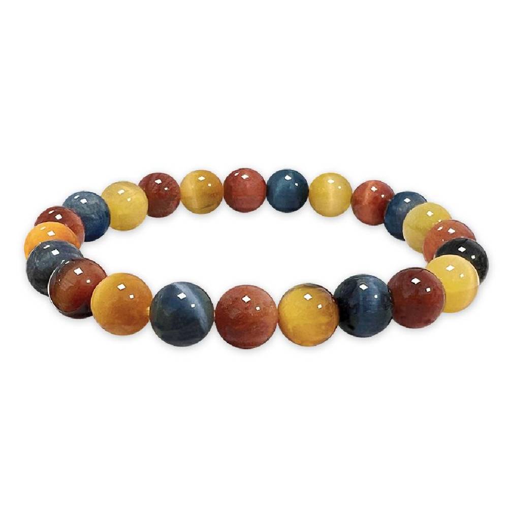 Rokassprādze Tīģeracs Dienvidāfrika / Tiger Eye Multicolor AAA 8mm