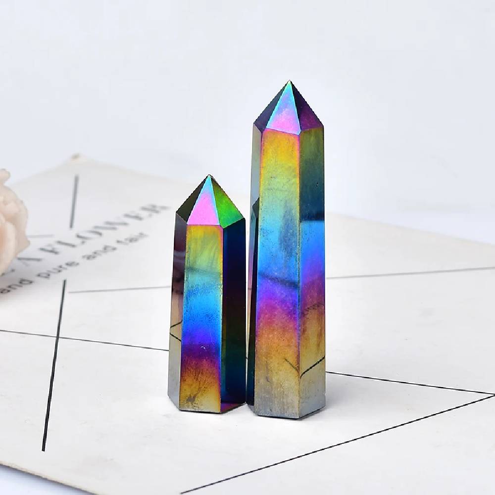 Akmens Enģeļu Auras Kvarcs / Obsidiāns / Angel Aura Obsidian 6-12cm