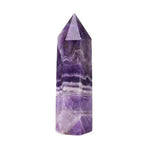 Load image into Gallery viewer, Amethyst chevron obelisk 5-12cm 
