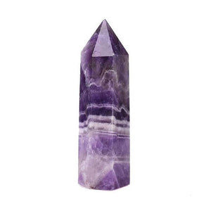 Amethyst chevron obelisk 5-12cm 