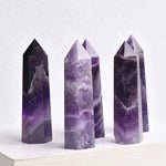 Load image into Gallery viewer, Amethyst chevron obelisk 5-12cm 
