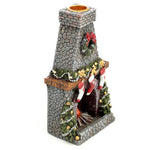 Load image into Gallery viewer, Turētājs konusiem ar krītošu dūmu efektu Christmas Fireplace 15.5x9x5cm
