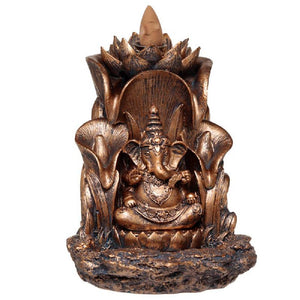 Turētājs konusiem ar krītošu dūmu efektu Ganesh with Lotus 13.5cm