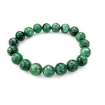 Ielādēt attēlu galerijas skatītājā, Rokassprādze Nefrīts / Zaļais Nefrīts Ķīna / Green Dot Jade 8mm
