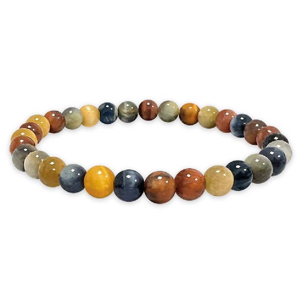 Rokassprādze Tīģeracs Dienvidāfrika / Tiger Eye Multicolor AAA 6mm